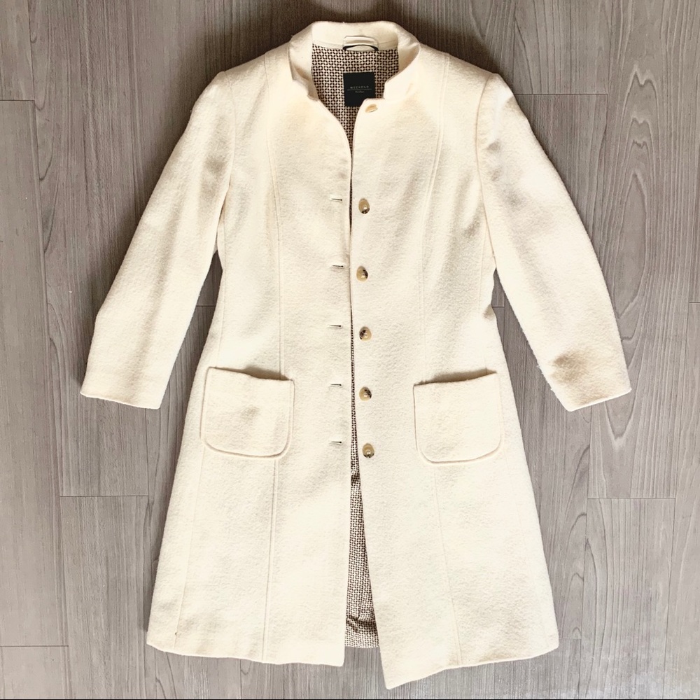 SOLD MaxMara Weekend Cream Wool Viscose Coat